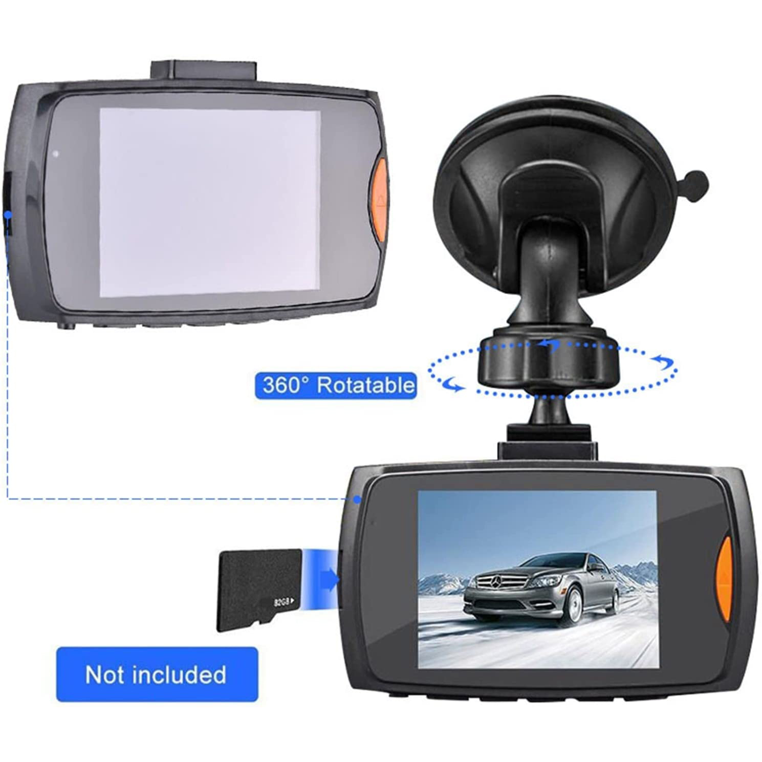 Καταγραφικό HD DVR Κάμερα Αυτοκινήτου με LCD 2.7'' - Ανίχνευση Κίνησης & Νυχτερινή Λήψη FO-C005